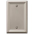 Amertac Single Blank Brushed Nickel Wall Plate 101534